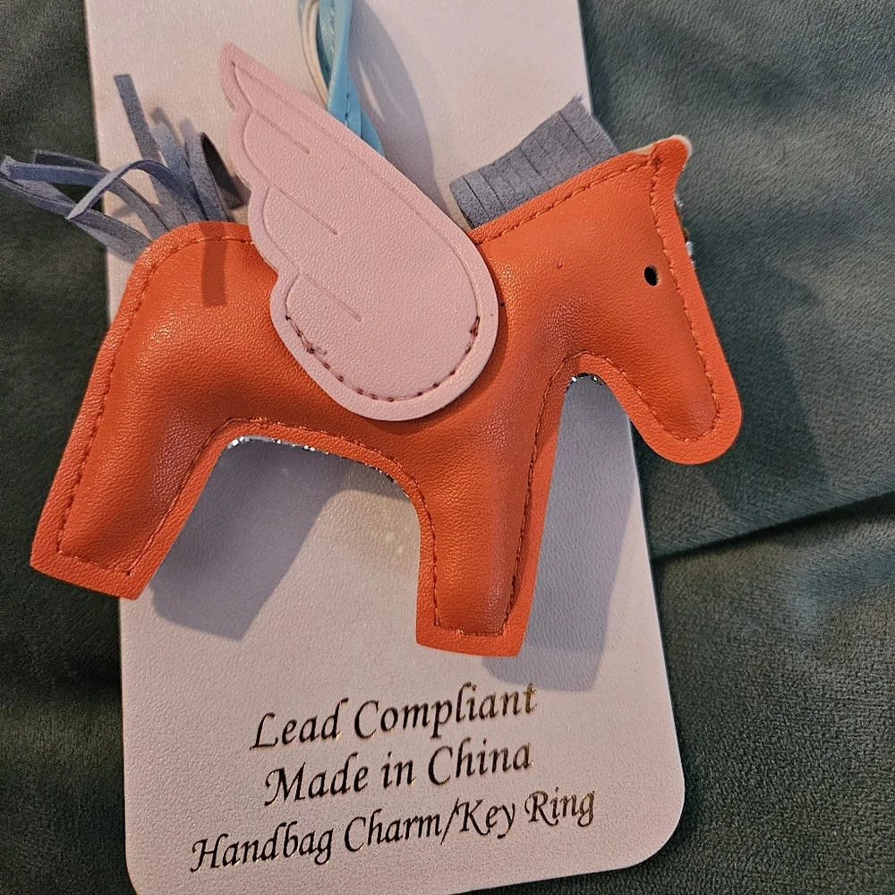 Natasha Couture Reversible Pegasus/Horse Bag Charm Sparkly - Picture 2 of 2
